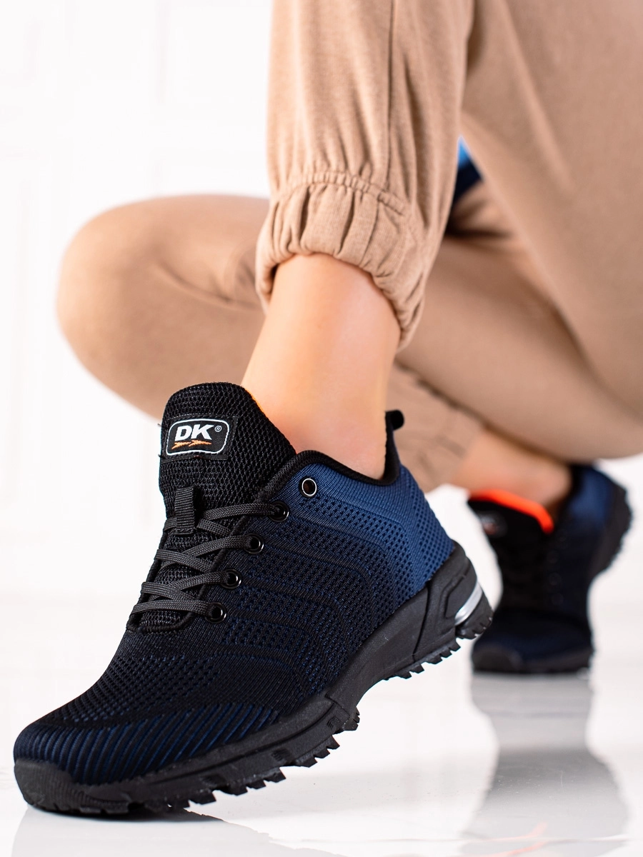 Adidași practici pentru femei de culoare albastru închis fără toc