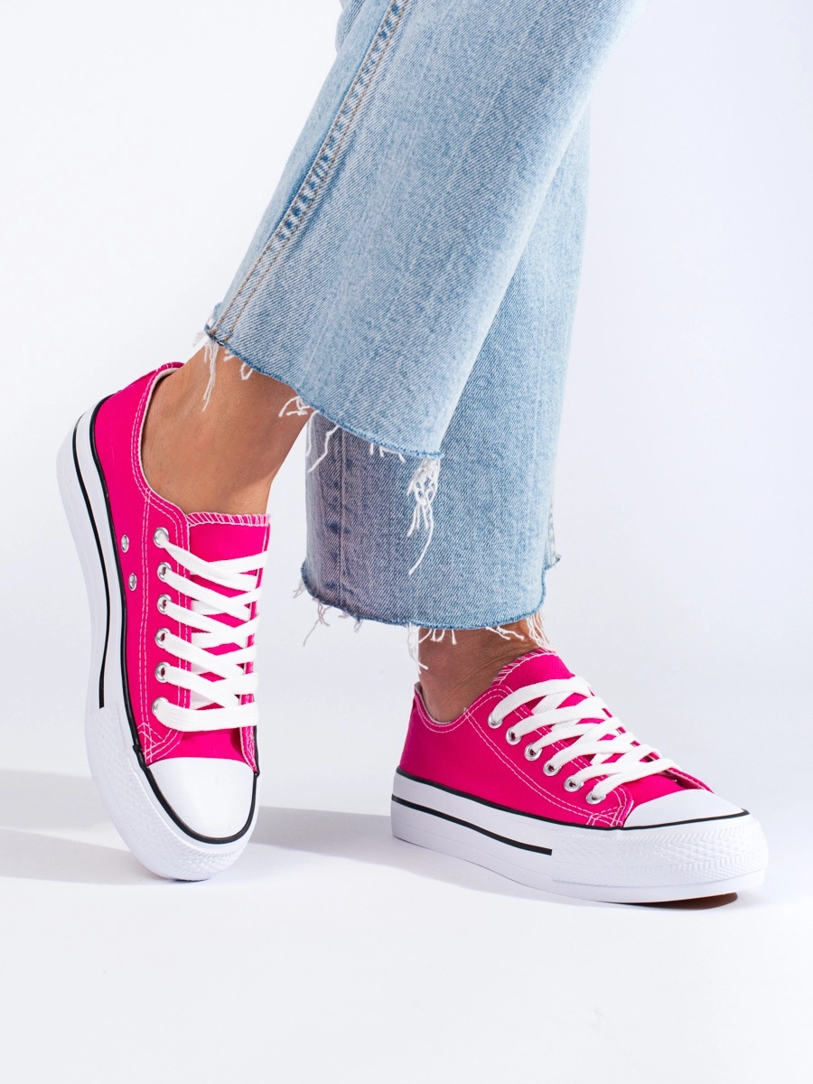 Adidași roz destul de roz pentru femei fără toc