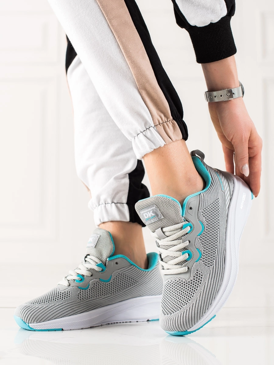 Pantofi de sport unic pentru femei gri fără toc