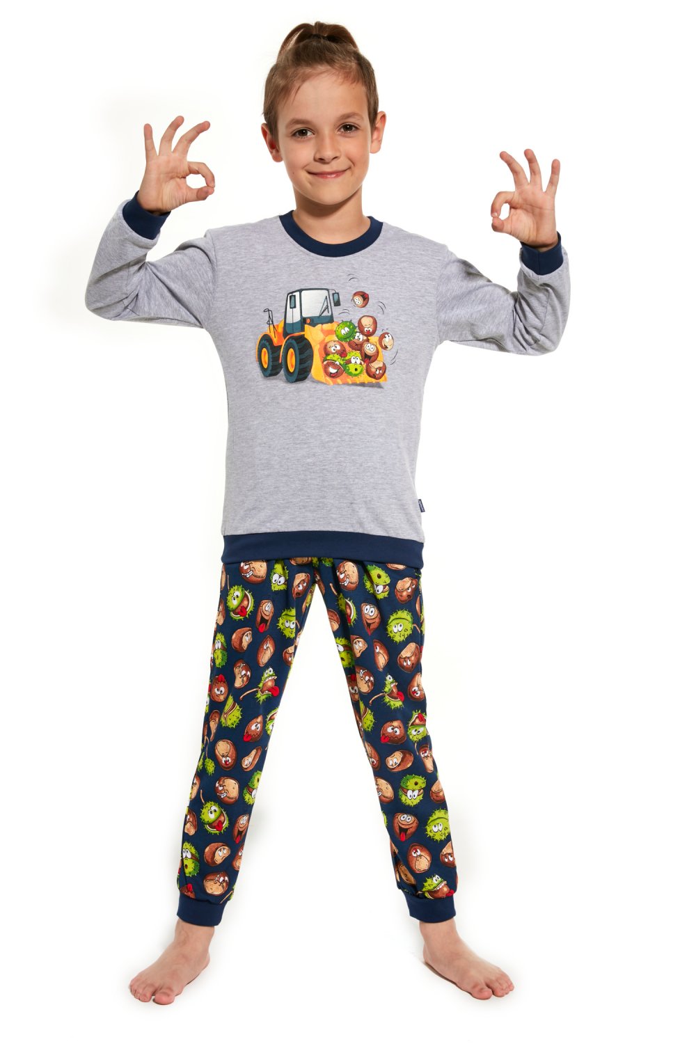 Pijama pentru băieți 593/128 Chestnuts